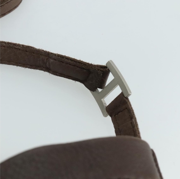 HERMES Toudu Shoulder Crossbody Bag Leather Brown - Picture 5 of 16